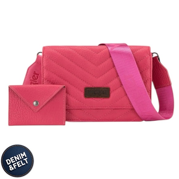 Wrangler Women 2 in 1 Magnetic Buckle Wallet/Purse/ w/ Crossbody Strap | NEW/NWT - Picture 1 of 7